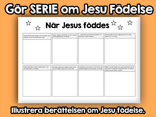 Jesu födelse - Illustrera egen serie