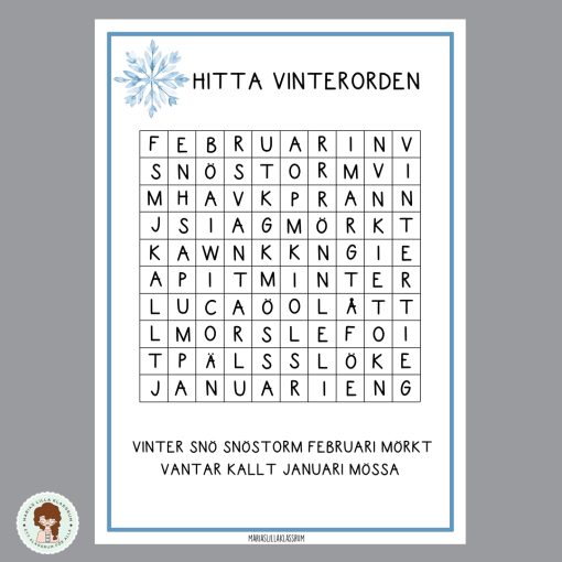 Ordgömma tema vinter