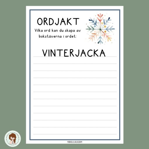 Ordjakt - Vinterord