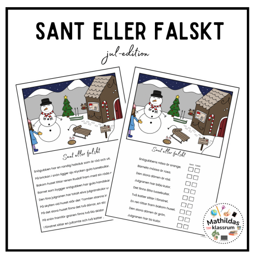Sant eller falskt jul-edition
