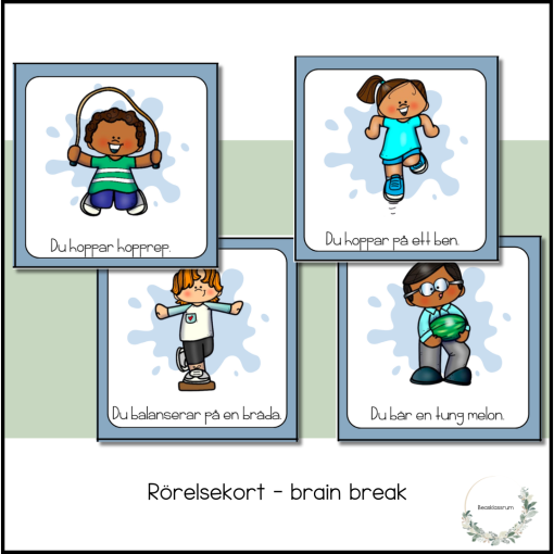 Rörelsekort - brain break