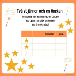 Två stjärnor och en önskan (svenska och engelska)