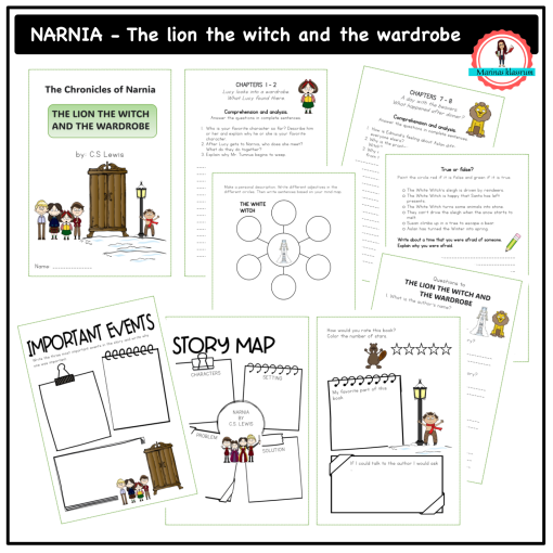 Narnia by C.S Lewis - workbook and reading comprehension
