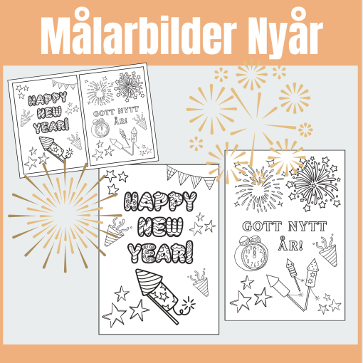 Målarbilder Nyår