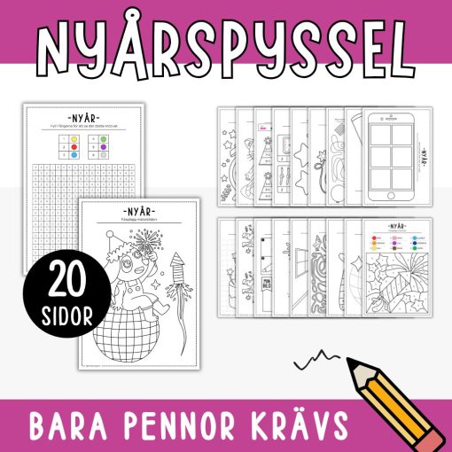 20 nyårspyssel - räcker med pennor