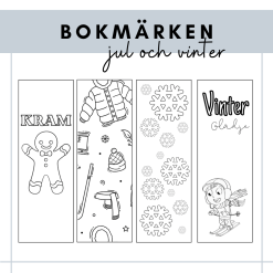 Bokmärken - jul och vinter