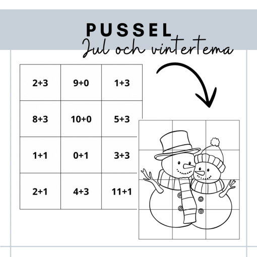 Pussel - jul och vinter