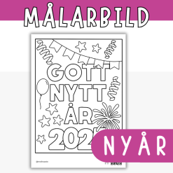 Målarbild till Nyår 2025