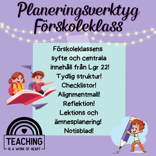 Planeringsverktyg Förskoleklass