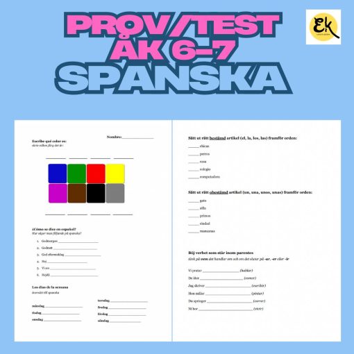 Spanska prov/test åk 6-7
