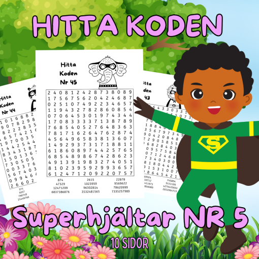 Hitta Koden Superhjältar Nr 5