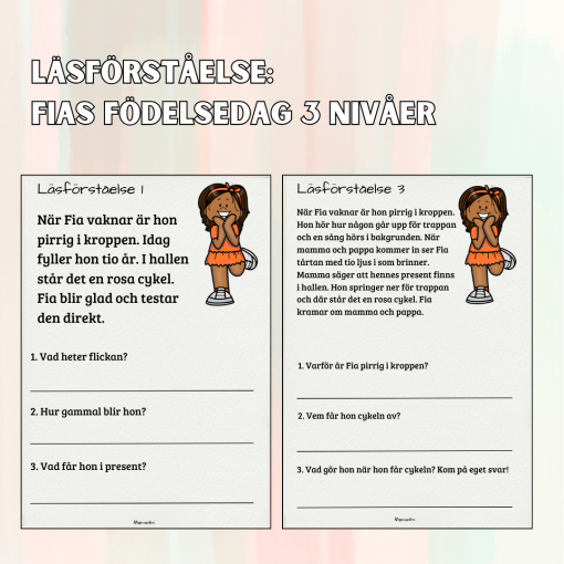 Läsförståelse: Fia