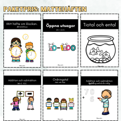Paket mattehäfte