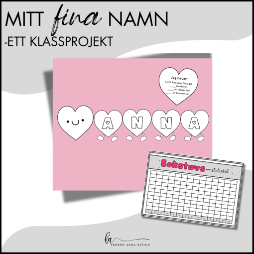 Mitt fina namn - ett klassprojekt (HJÄRTAN)