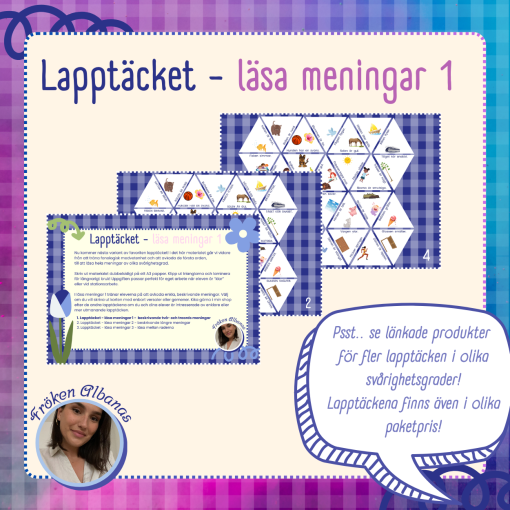 Lapptäcket - läsa meningar 1