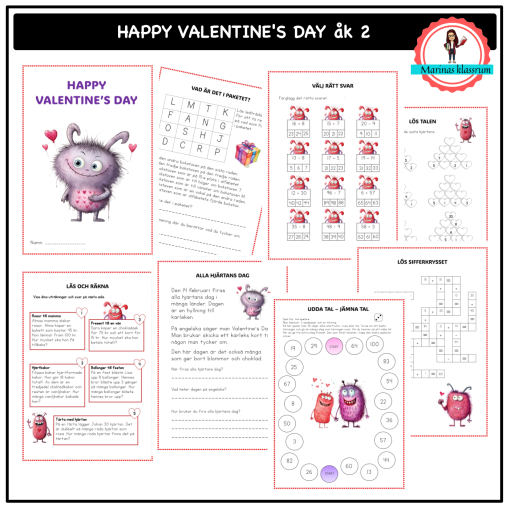 Happy Valentine's Day - åk 2