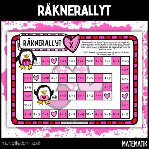 Räknerallyt – multiplikation – 1
