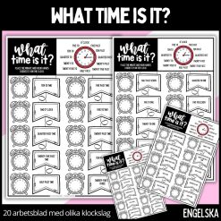 What time is it? - 20 arbetsblad