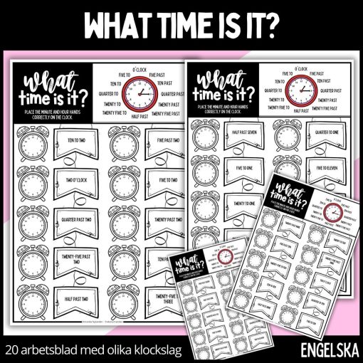 What time is it? - 20 arbetsblad