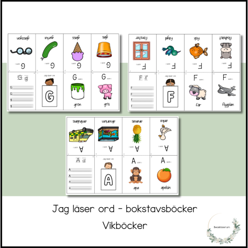 Jag läser ord - vikböcker