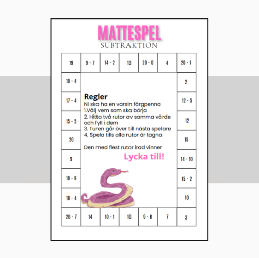 Mattespel Ormen