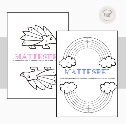 Mattespel - Tärning och tänk