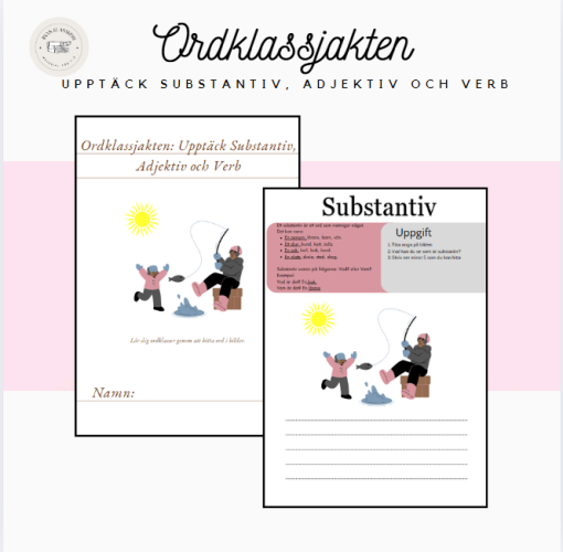 Ordklassjakten: Upptäck substantiv, adjektiv och verb