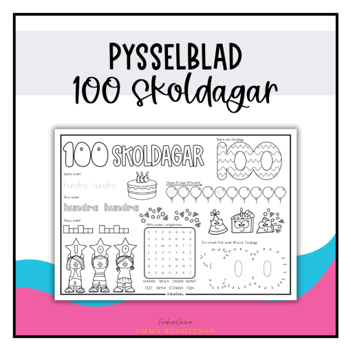 Pysselblad: 100 skoldagar