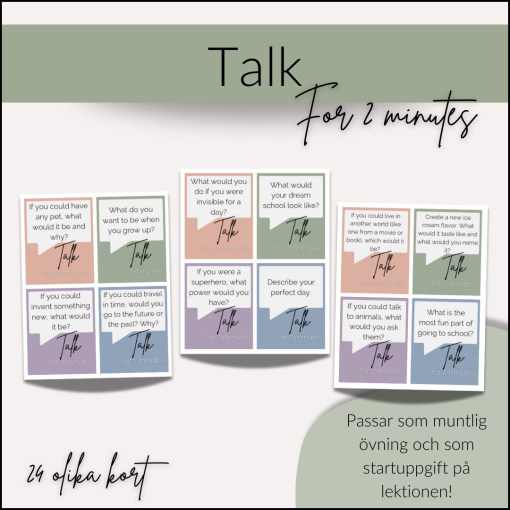 Talk for 2 minutes