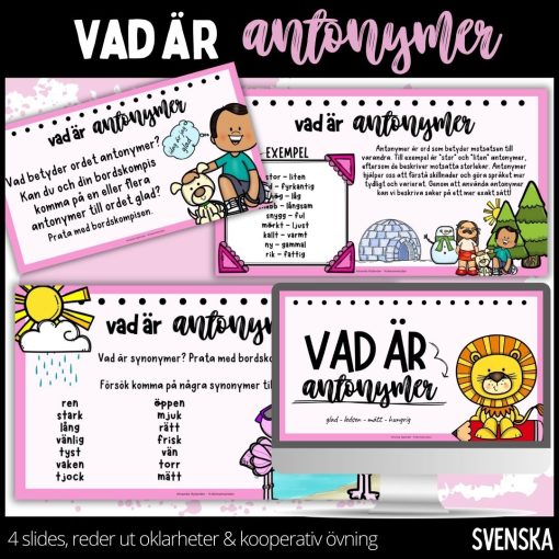 Antonymer - presentation