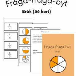 Fråga-fråga-byt (Bråk 56 kort)