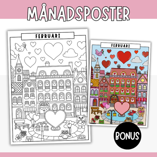 Februari poster- Målarbild