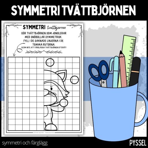 Symmetri - tvättbjörnen