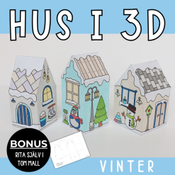 Vinterpyssel - hus i 3D