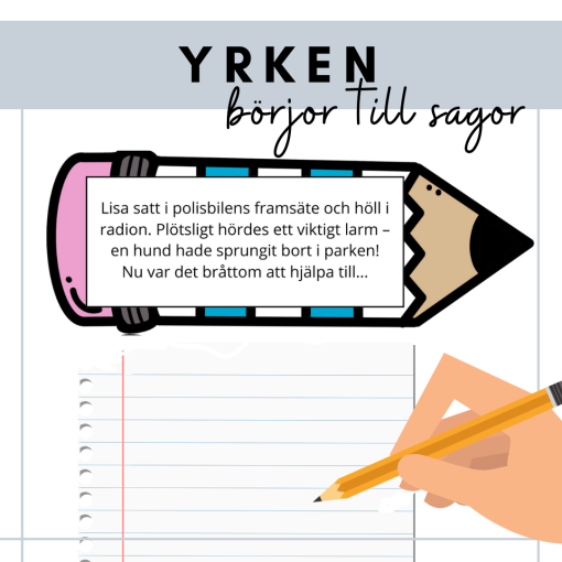 Yrken - börjor till sagor