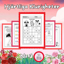 Hjärtliga Klurigheter Nr 3 – Matematiska utmaningar med Alla hjärtans dag-tema!