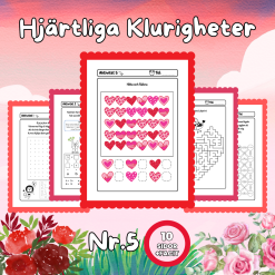 Hjärtliga Klurigheter Nr 5 – Matematiska utmaningar med Alla hjärtans dag-tema!
