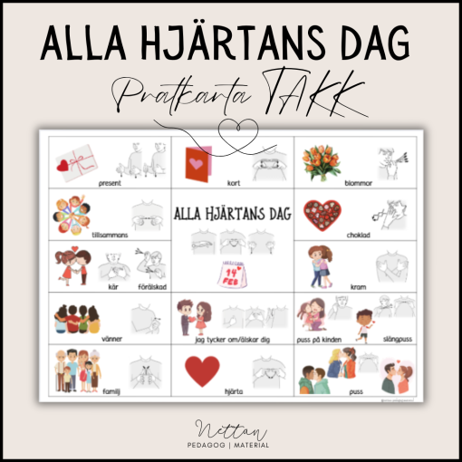 Pratkarta alla hjärtans dag