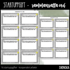Startuppgifter - sammansatta ord