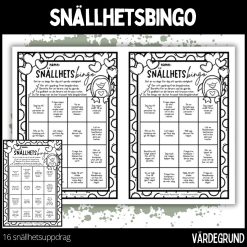 Snällhetsbingo - vänliga veckan - 1