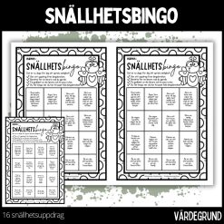 Snällhetsbingo - vänliga veckan - 3