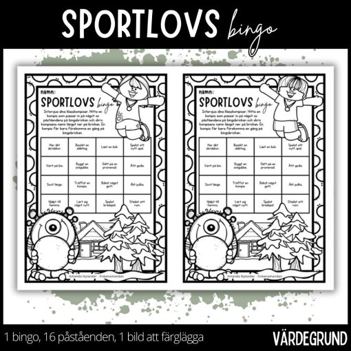 Sportlovsbingo