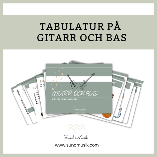 Tabulatur på gitarr och bas
