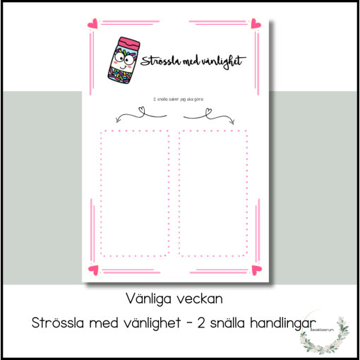 Strössla med vänlighet - vänliga veckan