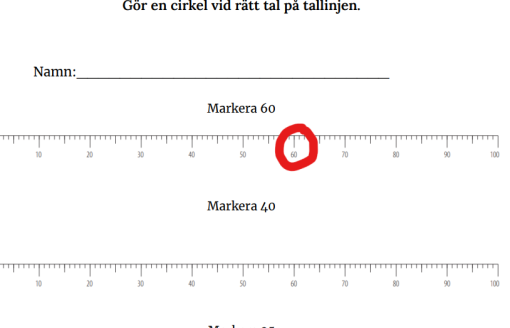 Tallinje markera