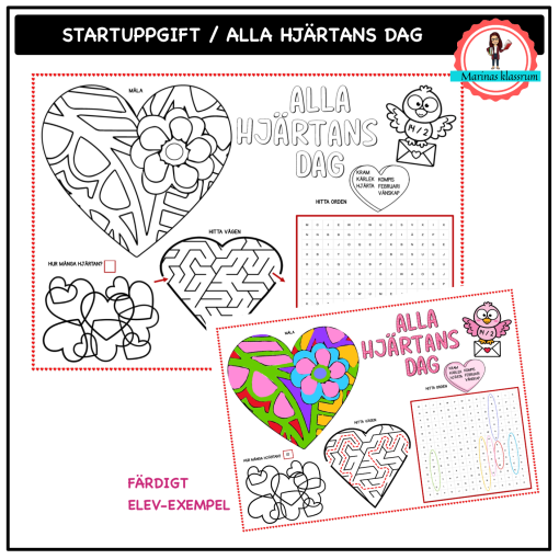 Alla hjärtans dag - startuppgift