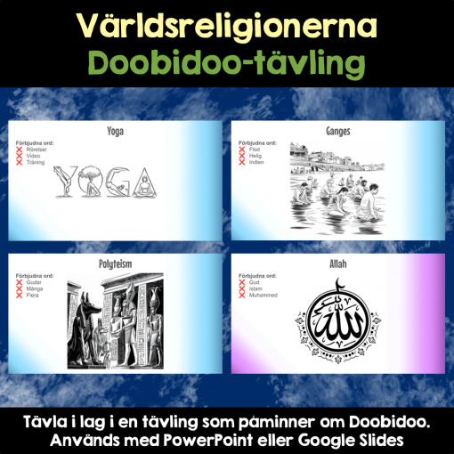 Världsreligionerna - Doobidoo-tävling