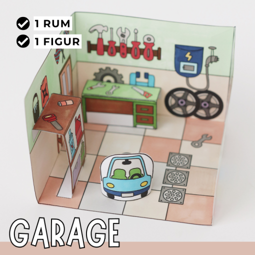 Pyssla dockhus - garage