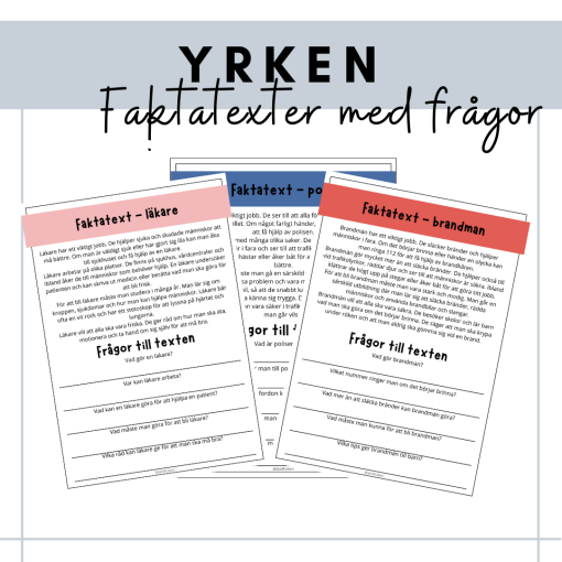 Yrken - faktatexter