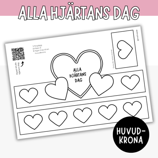 Pyssla en huvudkrona av hjärtan
